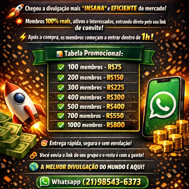 Imagem do Grupo de WhatsApp ✨SILVA DIVULGAÇÕES ✨