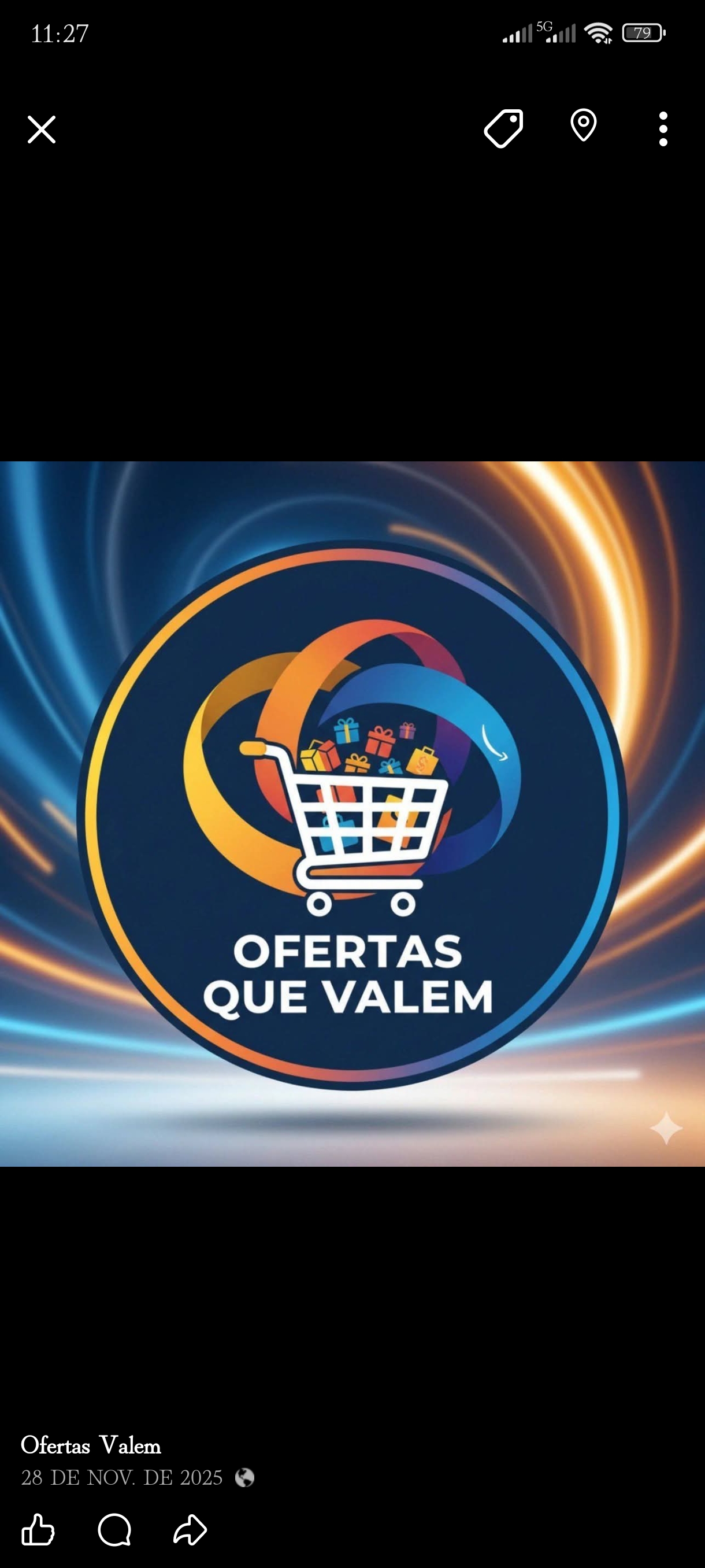 Imagem do Grupo de WhatsApp Ofertas Valem 🛍️