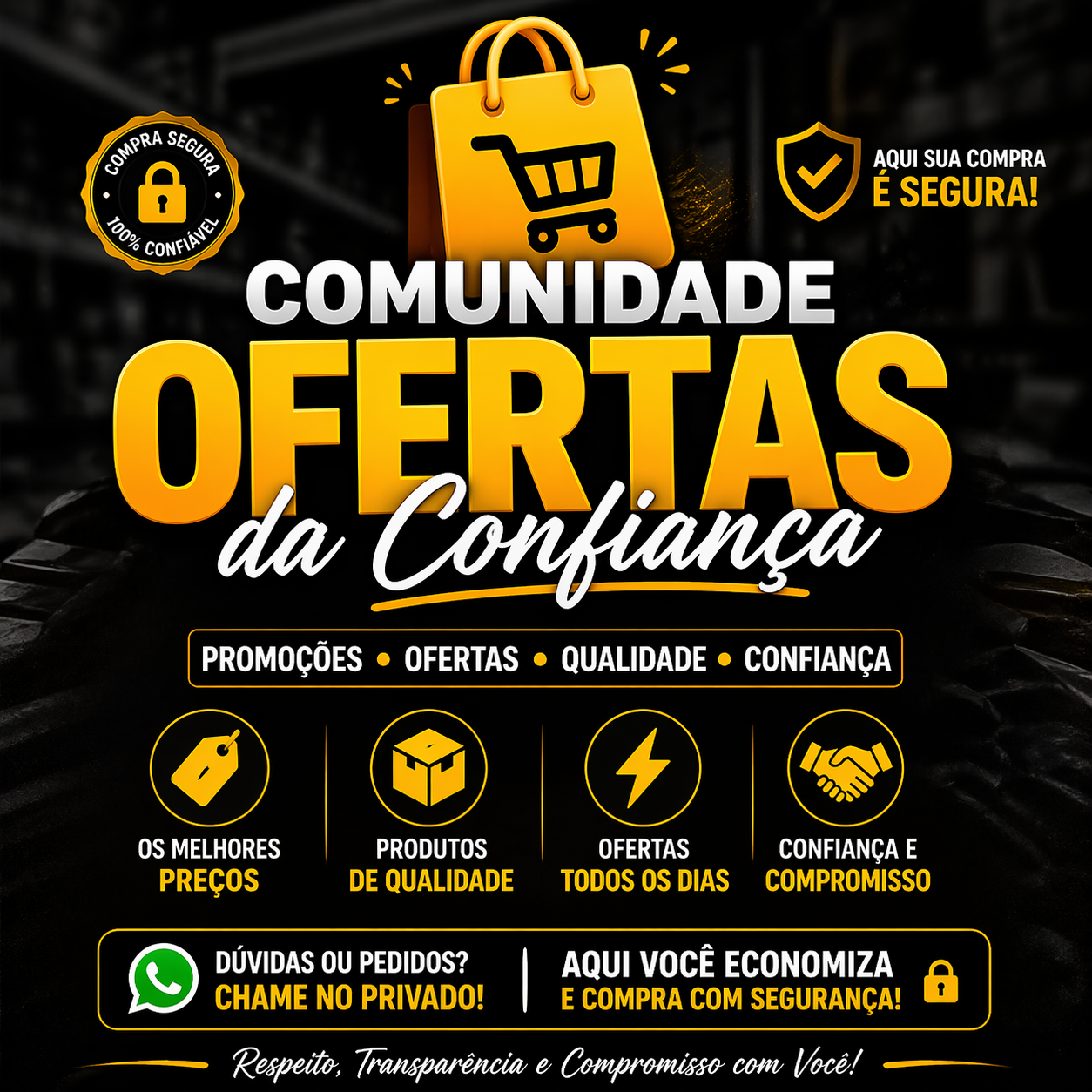 Imagem do Grupo de WhatsApp Central das Ofertas BR 👉 Loja da Confiança 💎🛍️🛒