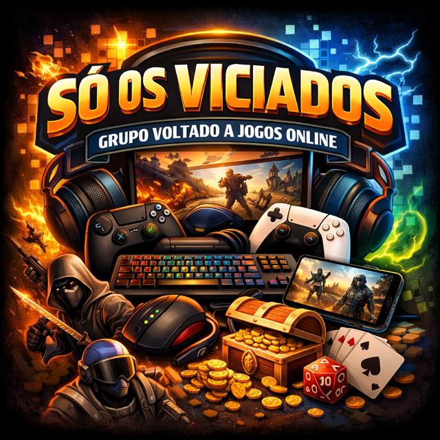 Imagem do Grupo de WhatsApp Só os viciados 🎮