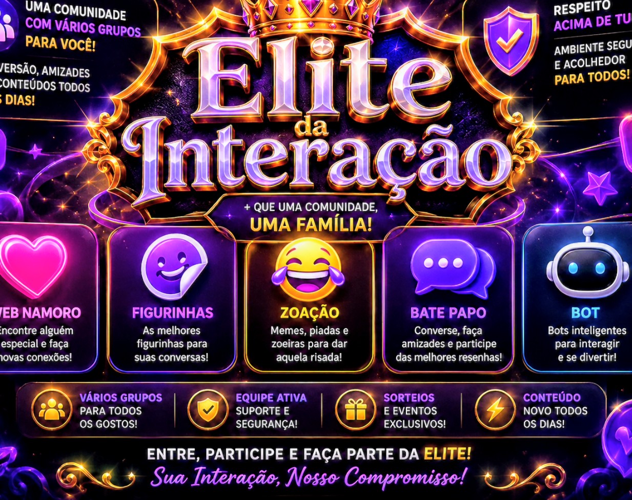 Imagem do Grupo de WhatsApp ༒︎ ✨ 𝐄𝐥𝐢𝐭𝐞 𝐝𝐚 𝐈𝐧𝐭𝐞𝐫𝐚çã𝐨 ✨ ༒︎